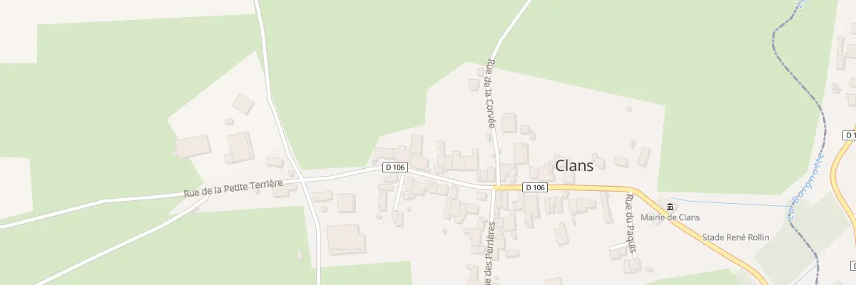 Plan du 34 Rue des Fontaines à Clans