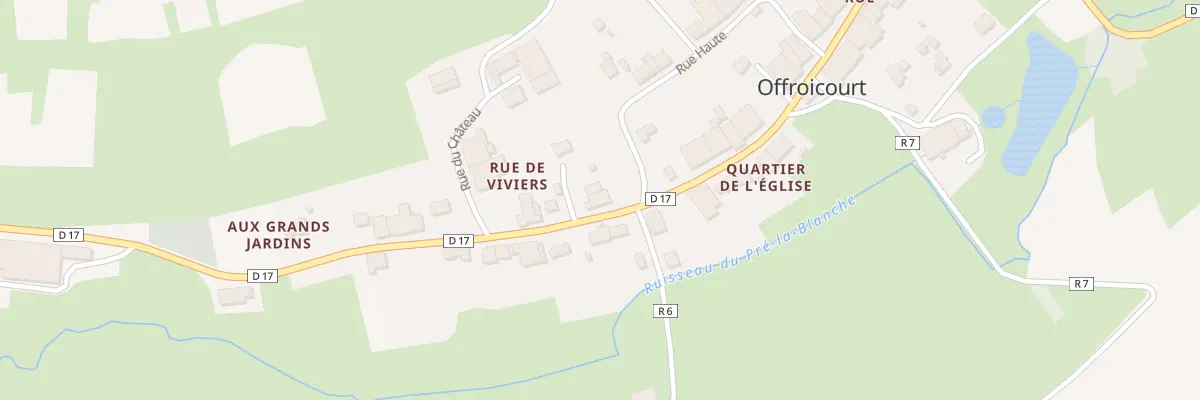Plan du 30 Rue de la Mairie à Offroicourt