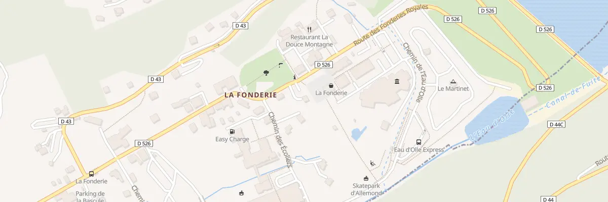 Plan du 370 Rte des Fonderies Royales à Allemond