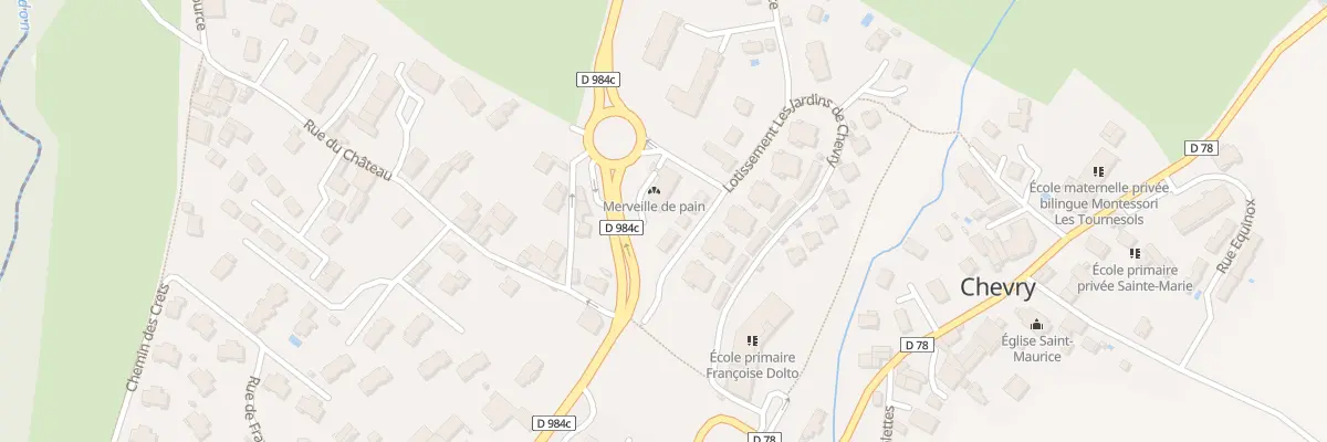 Plan du 107 Rue la Piece à Chevry