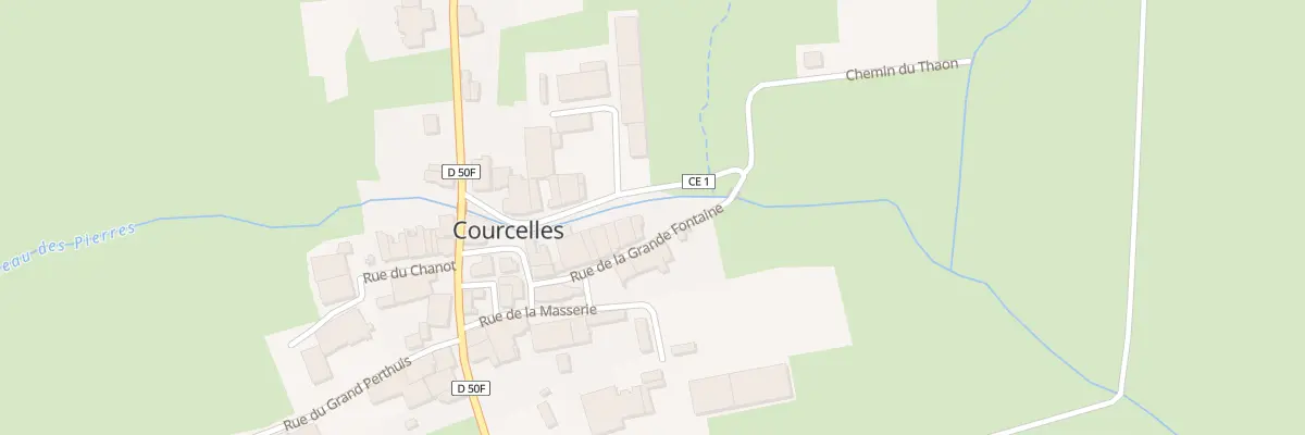 Plan du 10 Rue de la Grande Fontaine à Courcelles