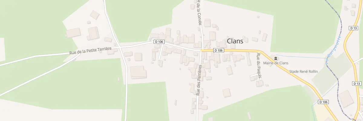 Plan du 21 Rue des Fontaines à Clans