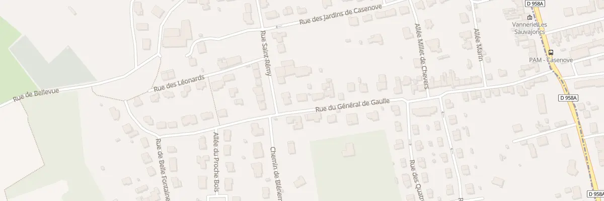 Plan du 50 Rue du Gen de Gaulle à Maidières