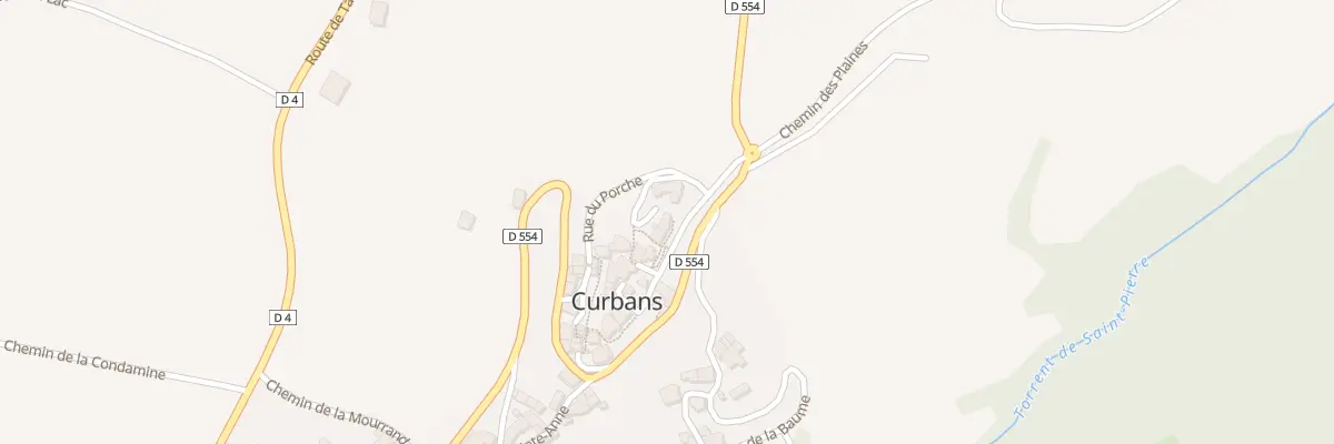Plan du 35 Imp du Belvédere à Curbans