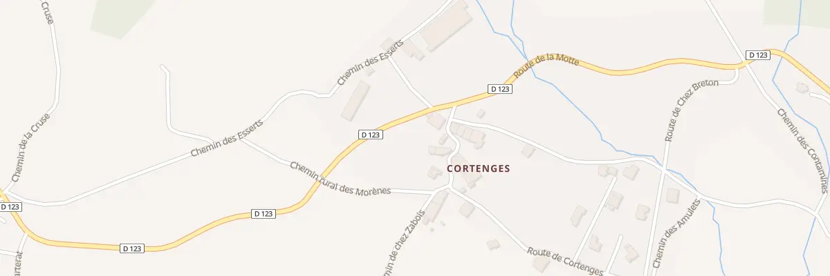 Plan du 1201 Rte de la Motte à Cernex