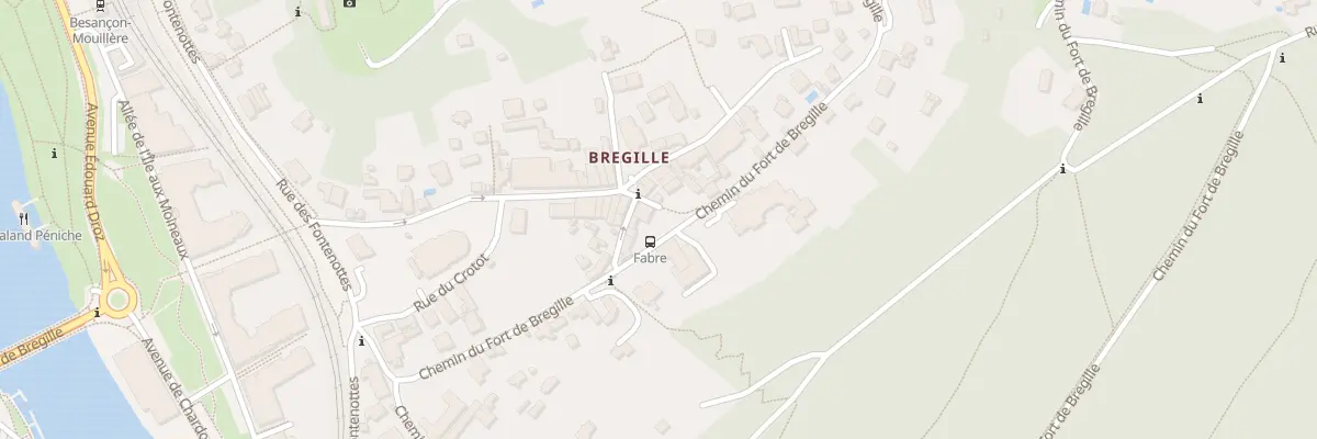 Plan du 1 Rue de la Fontaine à Besançon