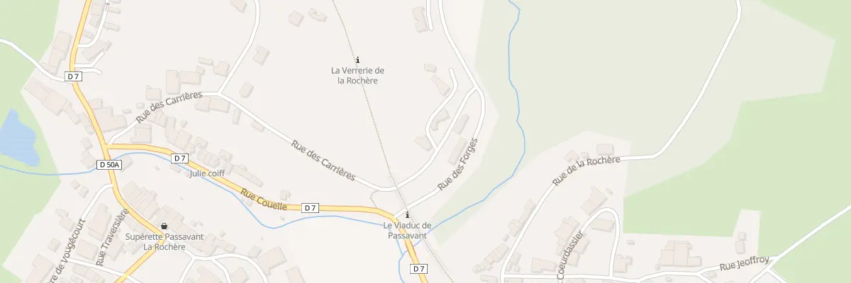 Plan du 9 Rue des Carrières à Passavant-la-Rochère