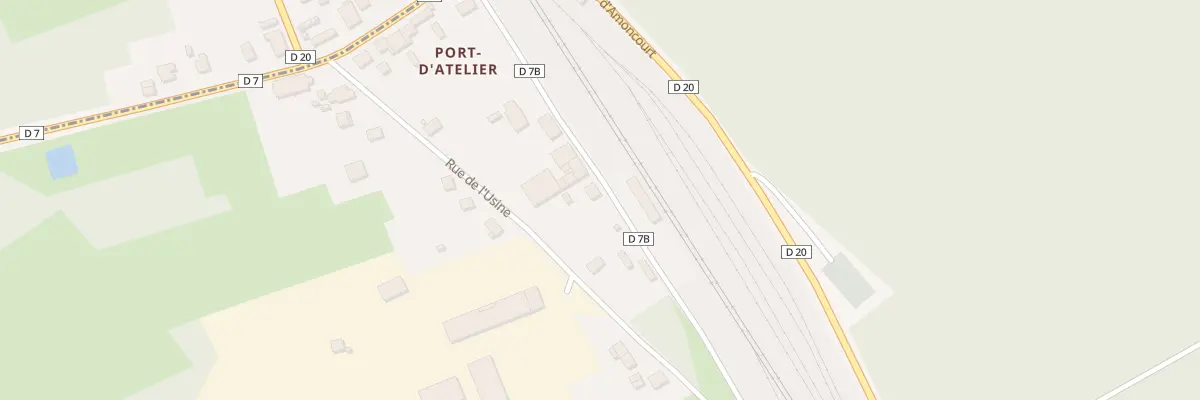 Plan du 12 Rue de la Gare Port d’Atelier à Faverney