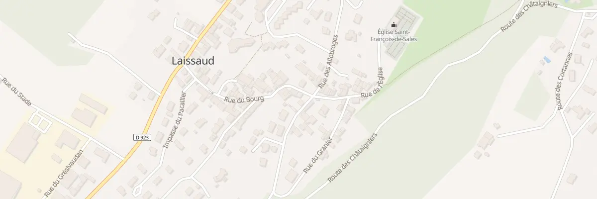 Plan du 230 Rue du bourg à Laissaud