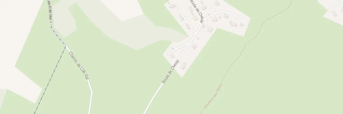 Plan du 1267 Rte de Chessy à Mûres