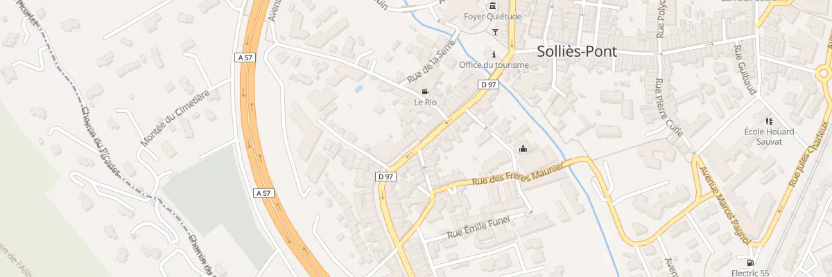 Plan du 74 Rue de la République à Solliès-Pont