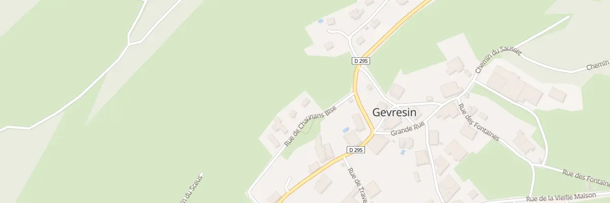 Plan du 2 A Chaunans Bise à Gevresin