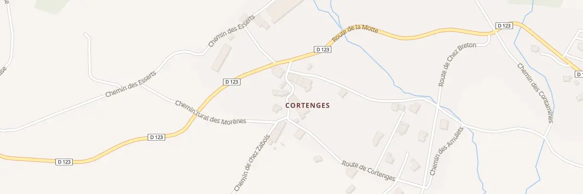 Plan du 5085 Cortenges à Cernex