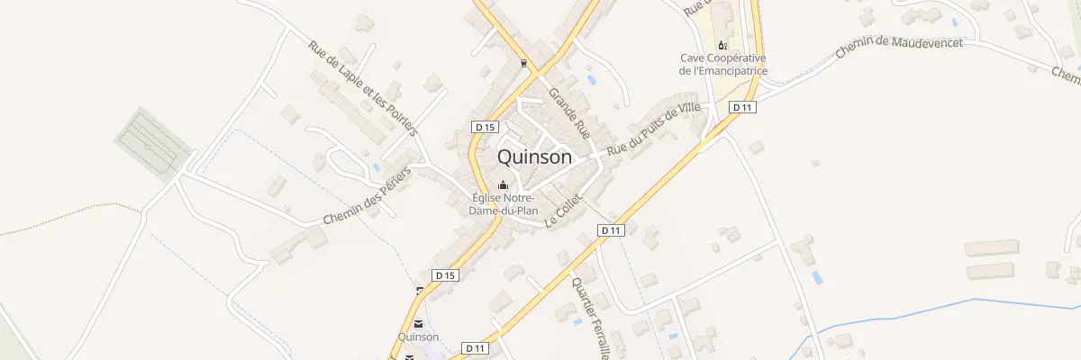 Plan du 1 Rue des Deux Portails à Quinson