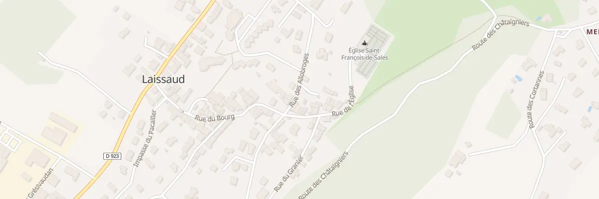 Plan du 1 Rue de l’église à Laissaud