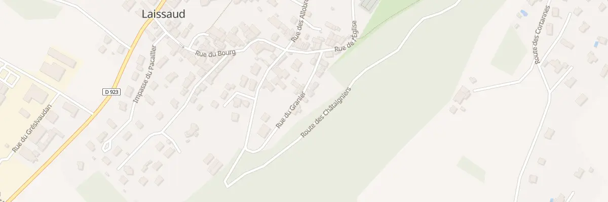 Plan du 93 Rue du granier à Laissaud