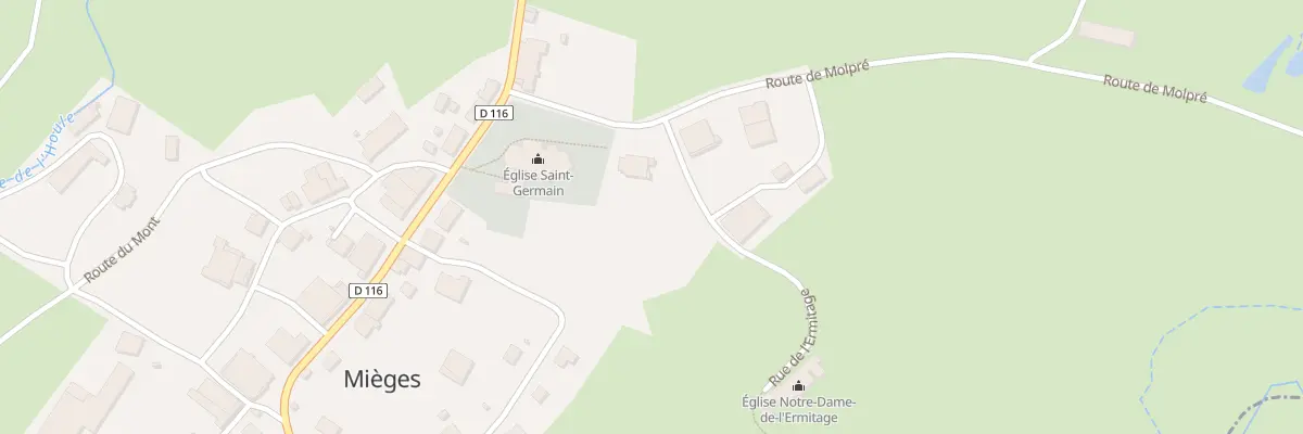 Plan du 2 Rue de l’Ermitage à Mièges