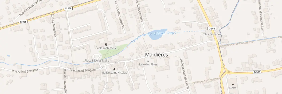 Plan du 20B Rue du Bois le Prêtre à Maidières