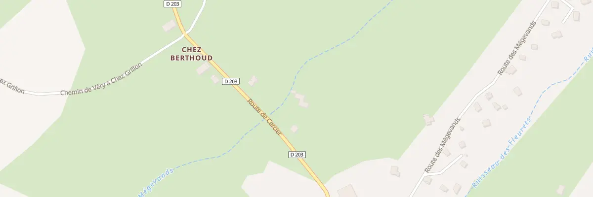 Plan du 2086 Rte de Cercier à Choisy