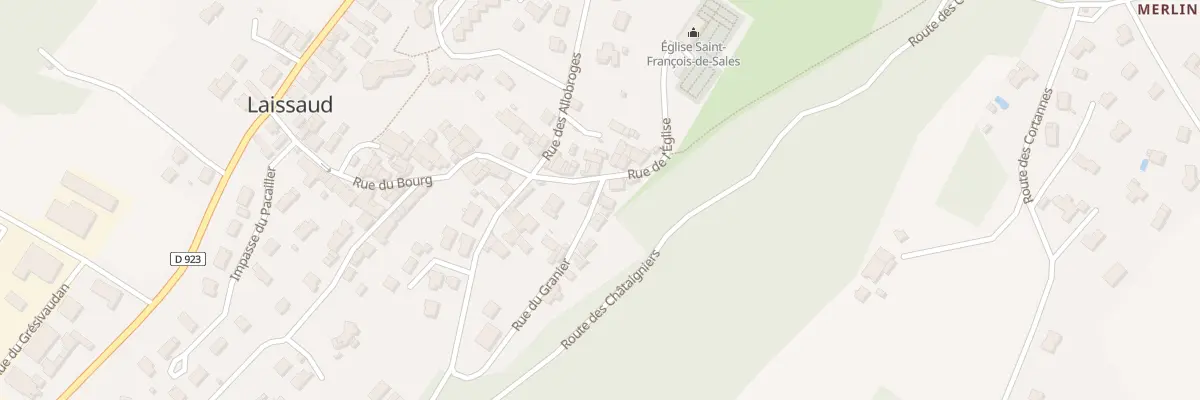 Plan du 25 Rue du granier à Laissaud