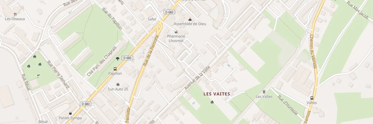 Plan du 13C Av de la Vaite à Besançon