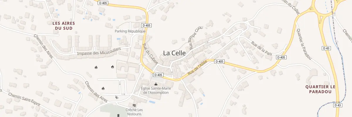 Plan du 30 Rue Grande à La Celle