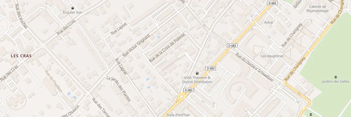 Plan du 11 Rue de la Corvée à Besançon