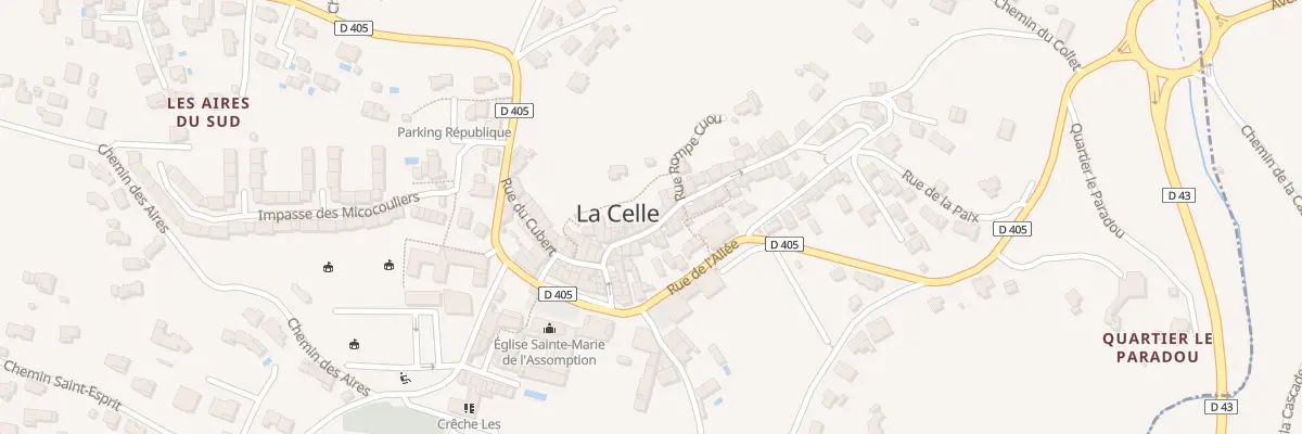 Plan du 5307 Rue Grande à La Celle