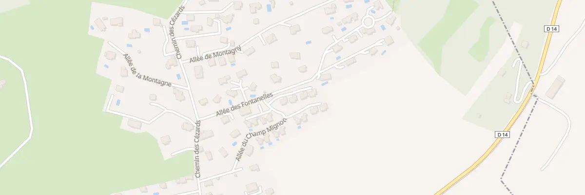 Plan du 234 Le Champ Mignon à Lovagny