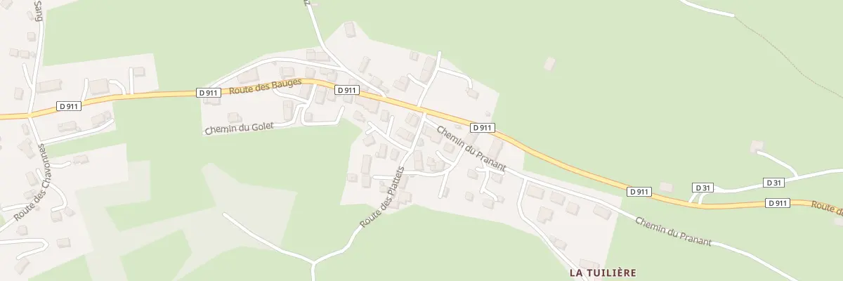 Plan du 30 Rte des Plattets à Cusy
