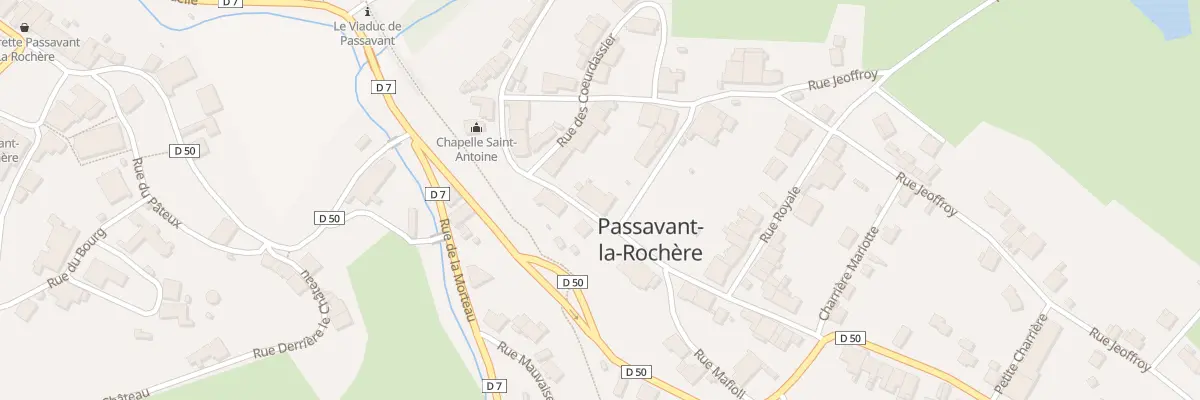 Plan du 12 Rue St Antoine à Passavant-la-Rochère