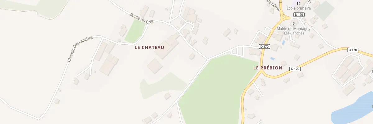 Plan du 5 Rte du Crêt à Montagny-les-Lanches