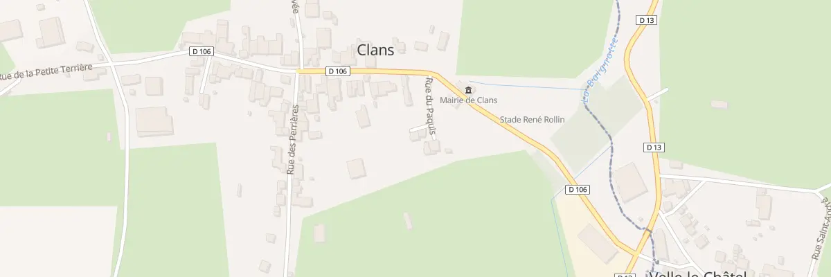 Plan du 1 Imp du Paquis à Clans