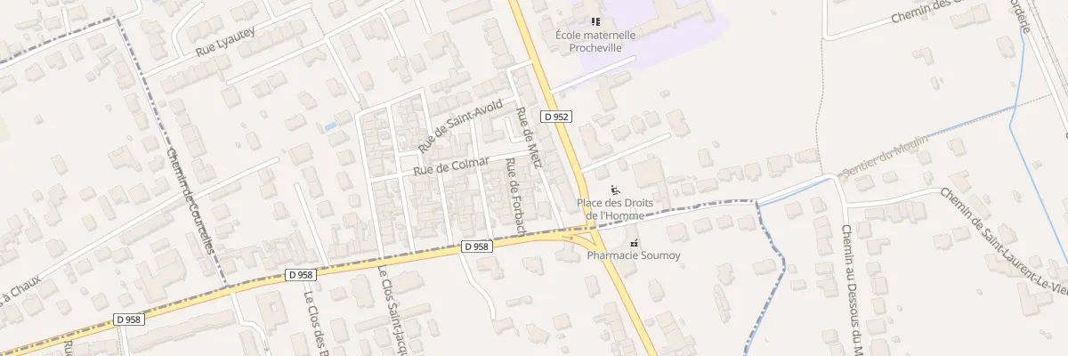 Plan du 9 Rue de Metz à Pont-à-Mousson