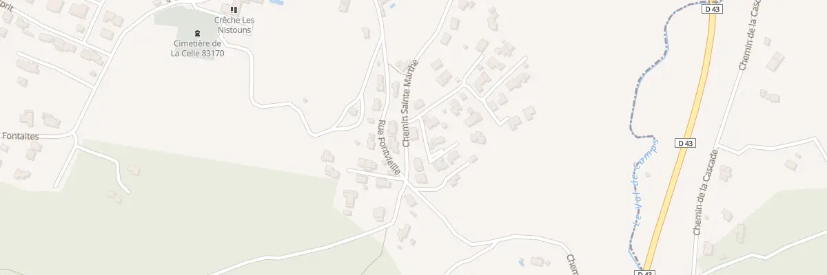 Plan du 5090 Sainte Marthe à La Celle