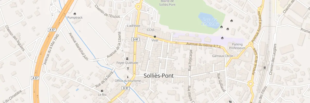 Plan du 14 Rue Pierre Brossolette à Solliès-Pont