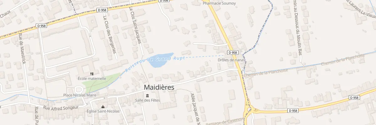 Plan du 8 Rue du Bois le Prêtre à Maidières