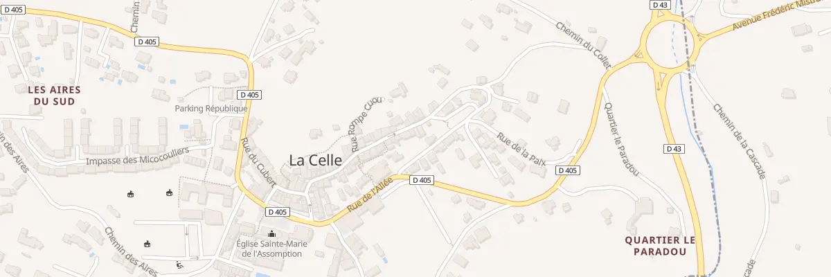 Plan du 155 Rue Grande à La Celle