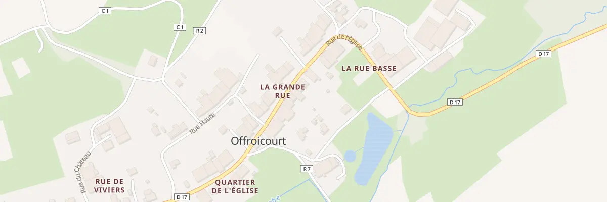 Plan du 260 Rue de l’Eglise à Offroicourt