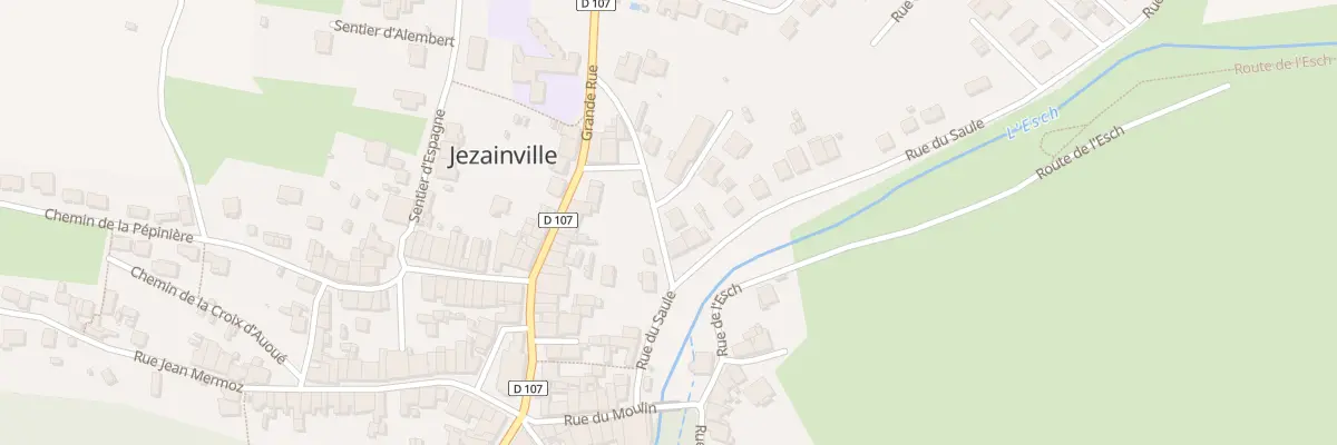 Plan du 9002 Rue Saint Vincent à Jezainville