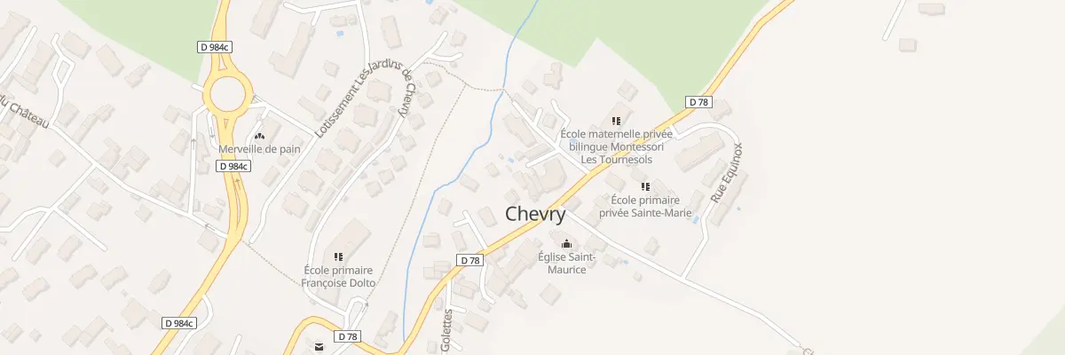 Plan du 5081 Chevry Dessous à Chevry
