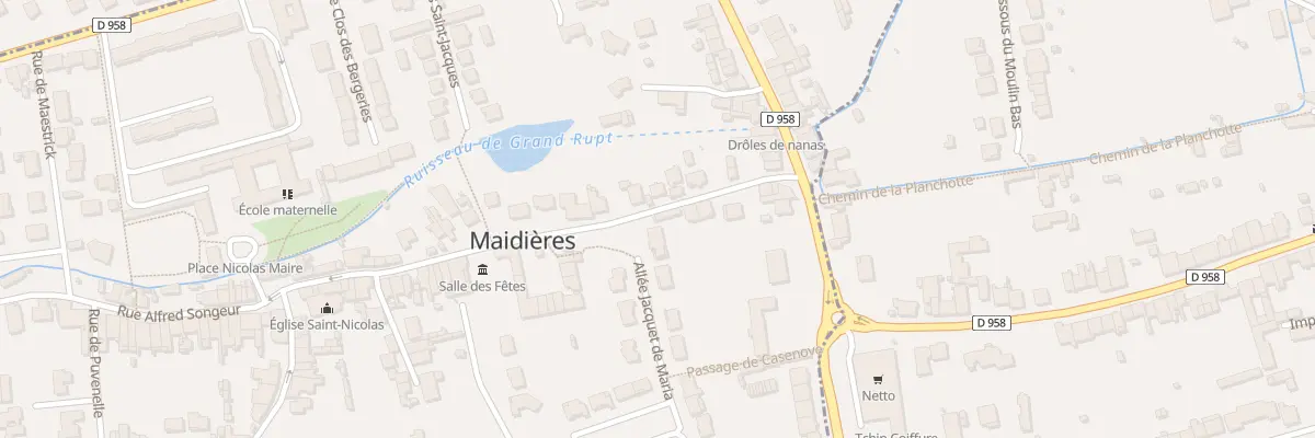 Plan du 11 Rue du Bois le Prêtre à Maidières