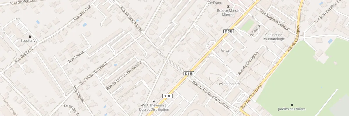 Plan du 14A Rue de la Corvée à Besançon