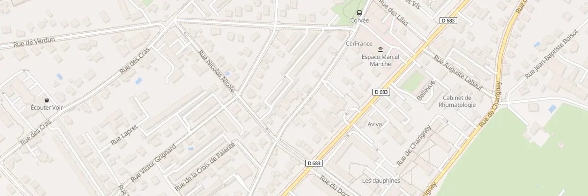 Plan du 23 Rue de la Corvée à Besançon