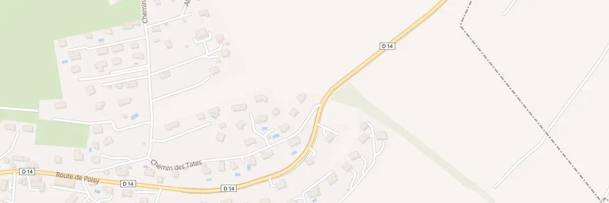 Plan du 305 Che des Tates à Lovagny