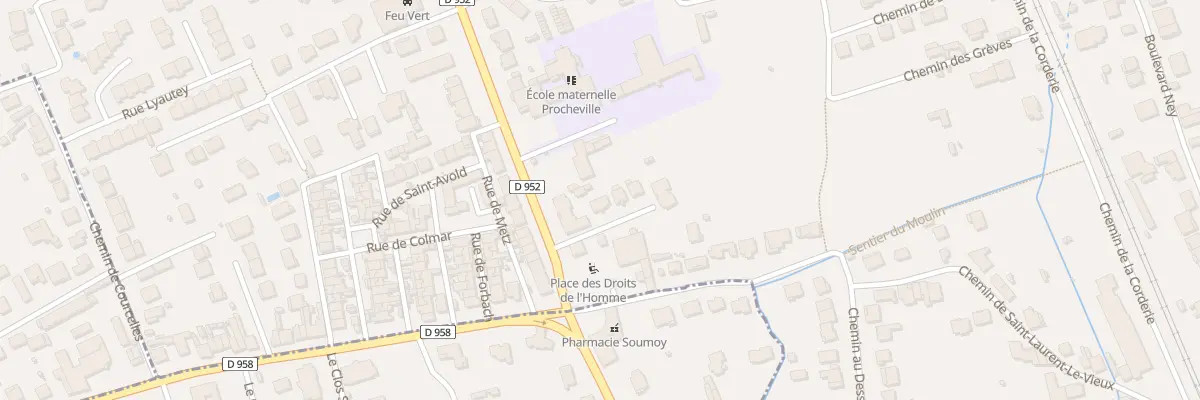 Plan du 4 Rue de la Chapelle à Pont-à-Mousson