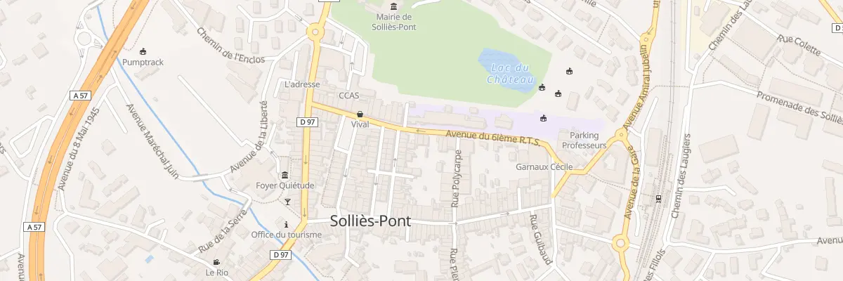 Plan du 16 Av du 6ème RTS à Solliès-Pont