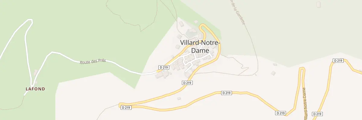 Plan du 5016 Le Village à Villard-Notre-Dame