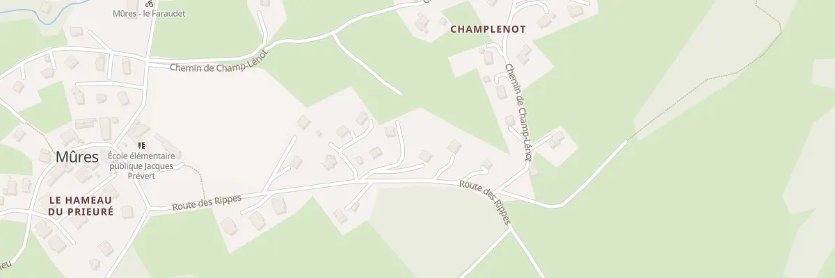 Plan du 1418 Rte des Rippes à Mûres