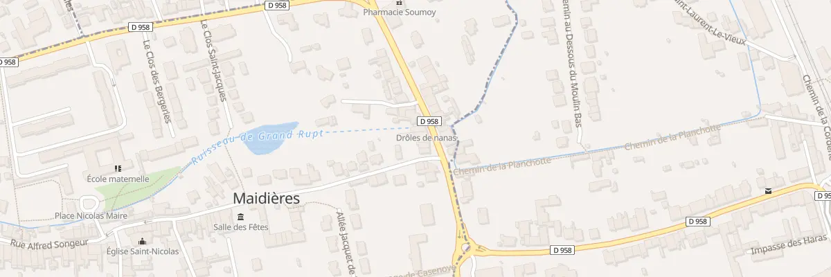 Plan du 5 Rue Saint-pierre à Maidières